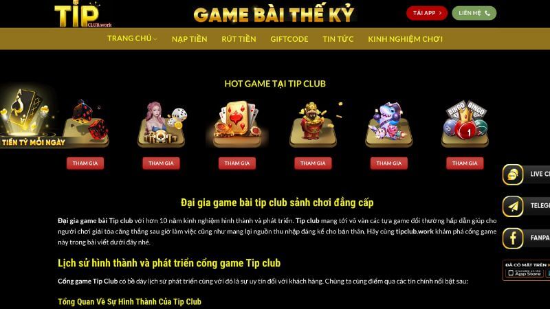 Cổng Came Tip Club Có Uy Tín Không?