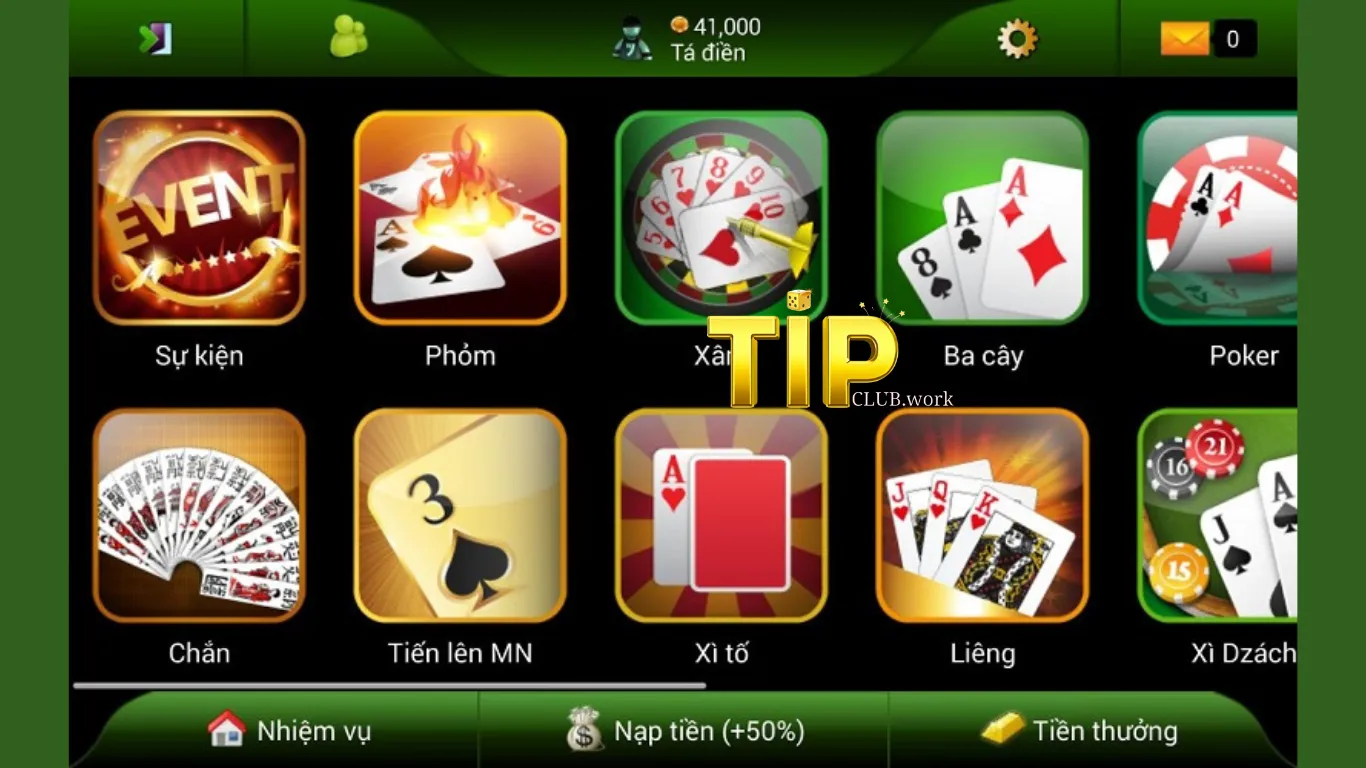 Cách tham gia Game bài Tip Club