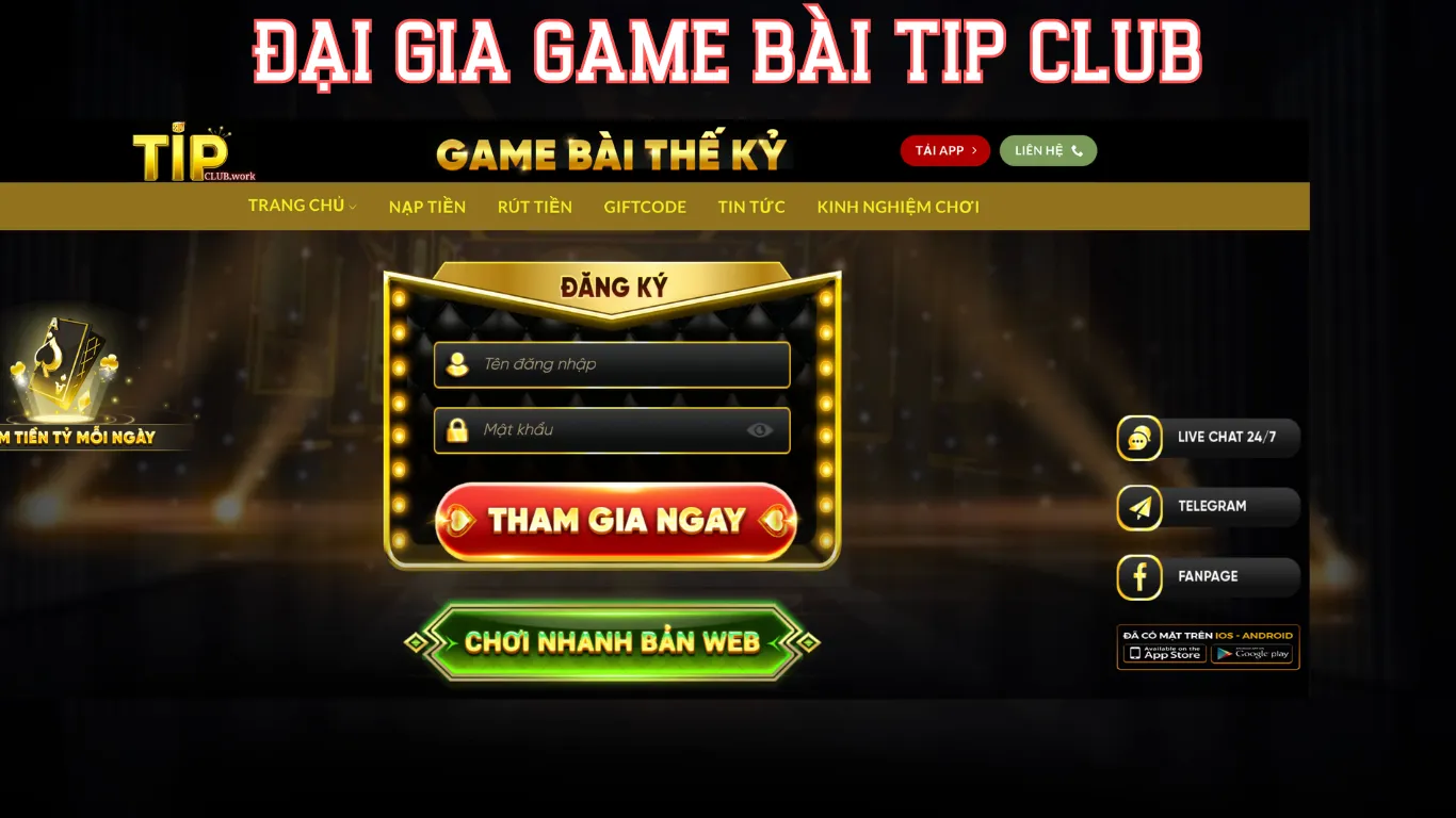 Giới Thiệu Tip Club - Tầm Nhìn Và Sứ Mệnh Của Cổng Game 